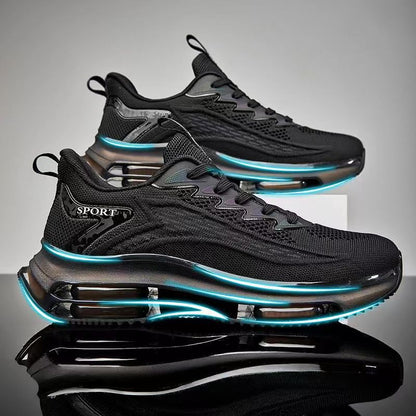 Damen Sneaker Sportlich Luftpolster Weiß