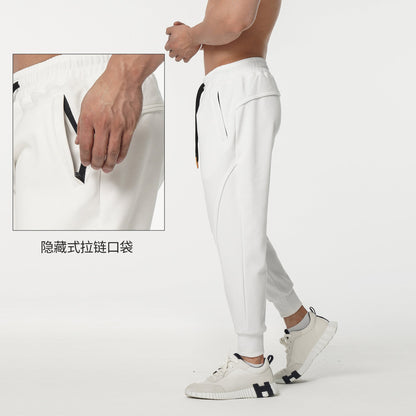 Herren Sportpants Elastisch Mit Reißverschlusstaschen