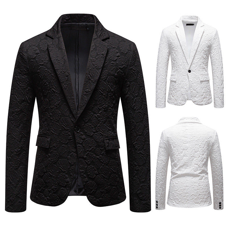 Herren Blazer Elegant Blumenmuster Modern Slimfit - BerlinGlamour