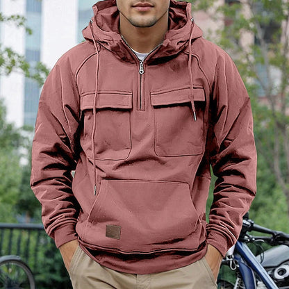 Herren Anorak Funktionsjacke Wasserabweisend mit Taschen