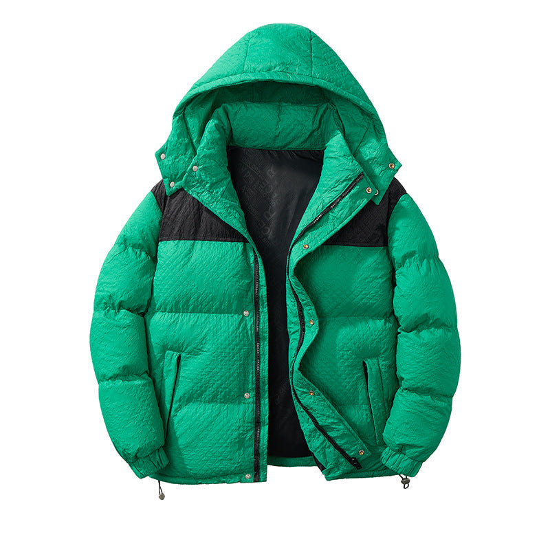 Herren Daunenjacke Modisch Warm mit Kapuze