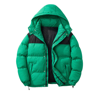 Herren Daunenjacke Modisch Warm mit Kapuze
