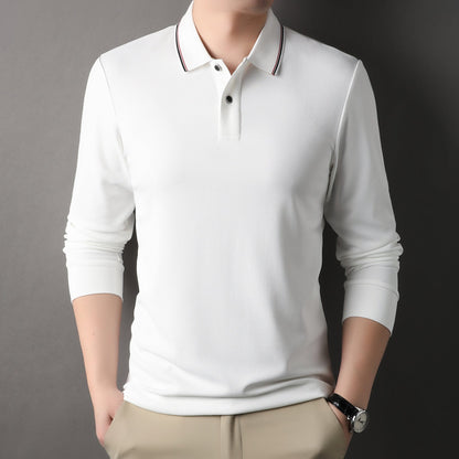 Herren Polo Langarm Moderner Kragen Stylisch Elegant