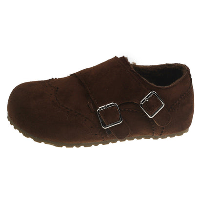 Damen Clogs Weichleder Bequem Schnallenverschluss Modern