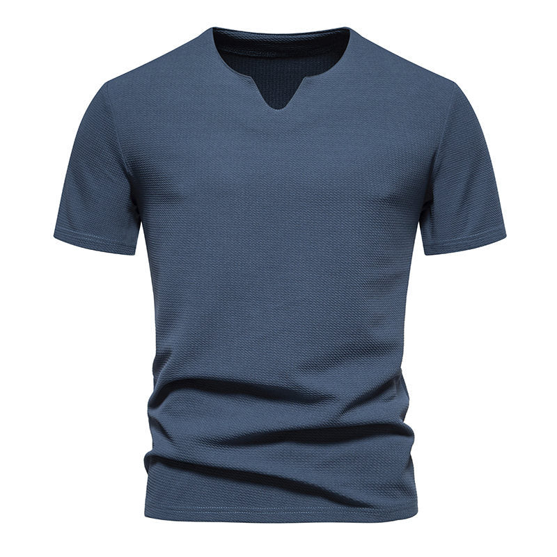 Herren T-Shirt Kurzarm Modern V-Ausschnitt Atmungsaktiv