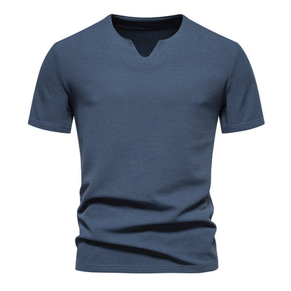 Herren T-Shirt Kurzarm Modern V-Ausschnitt Atmungsaktiv