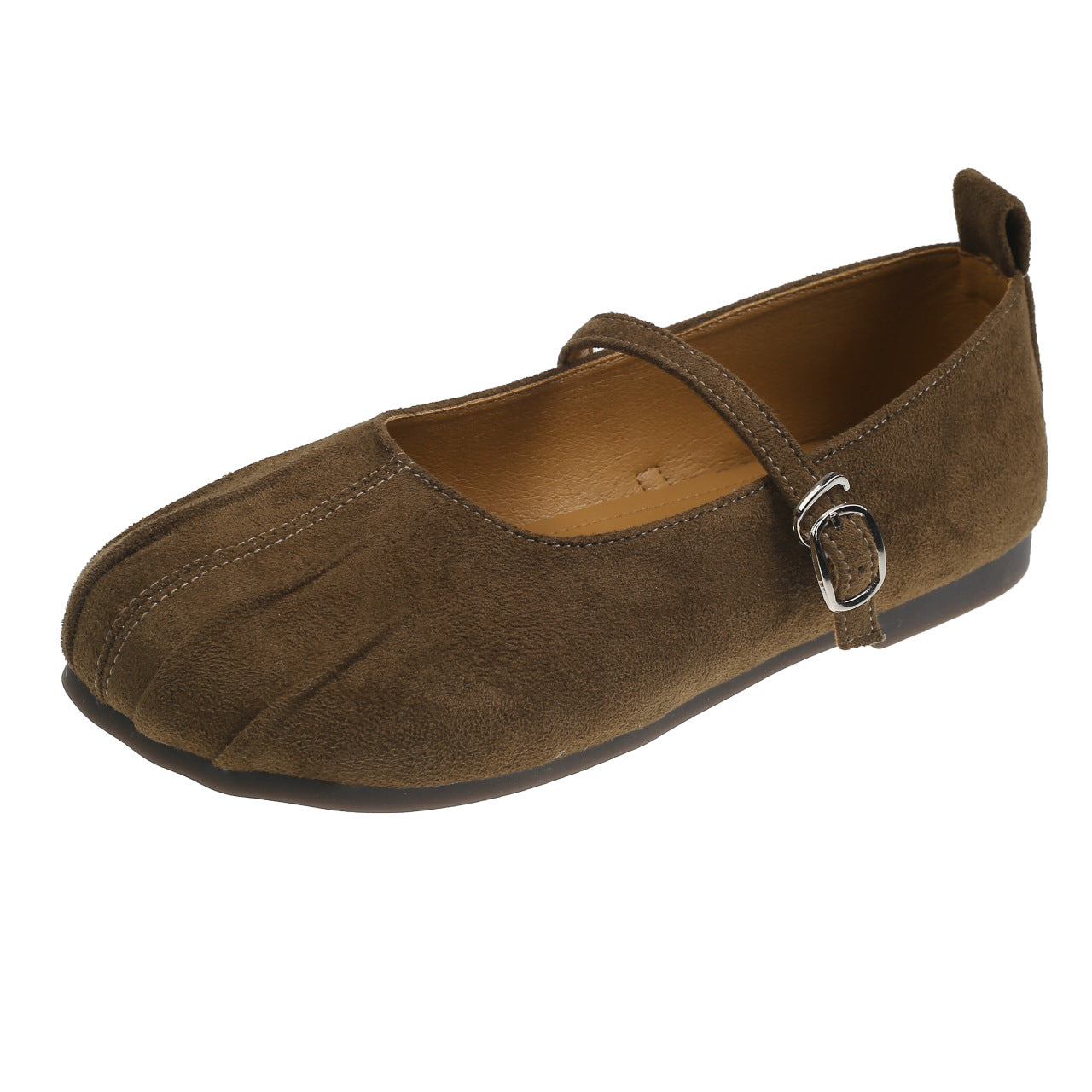Damen Mokassins mit Riemen und Schnalle Modisch