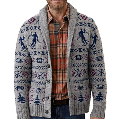 Herren Strickjacke Warm Winterlich Traditionell
