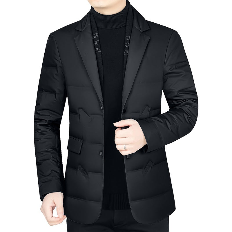 Herren Steppjacke Mit Innenauskleidung Warm Elegant