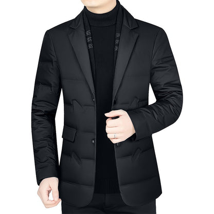 Herren Steppjacke Mit Innenauskleidung Warm Elegant