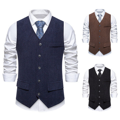 Herren Anzugweste Elegant Strukturiert Modern