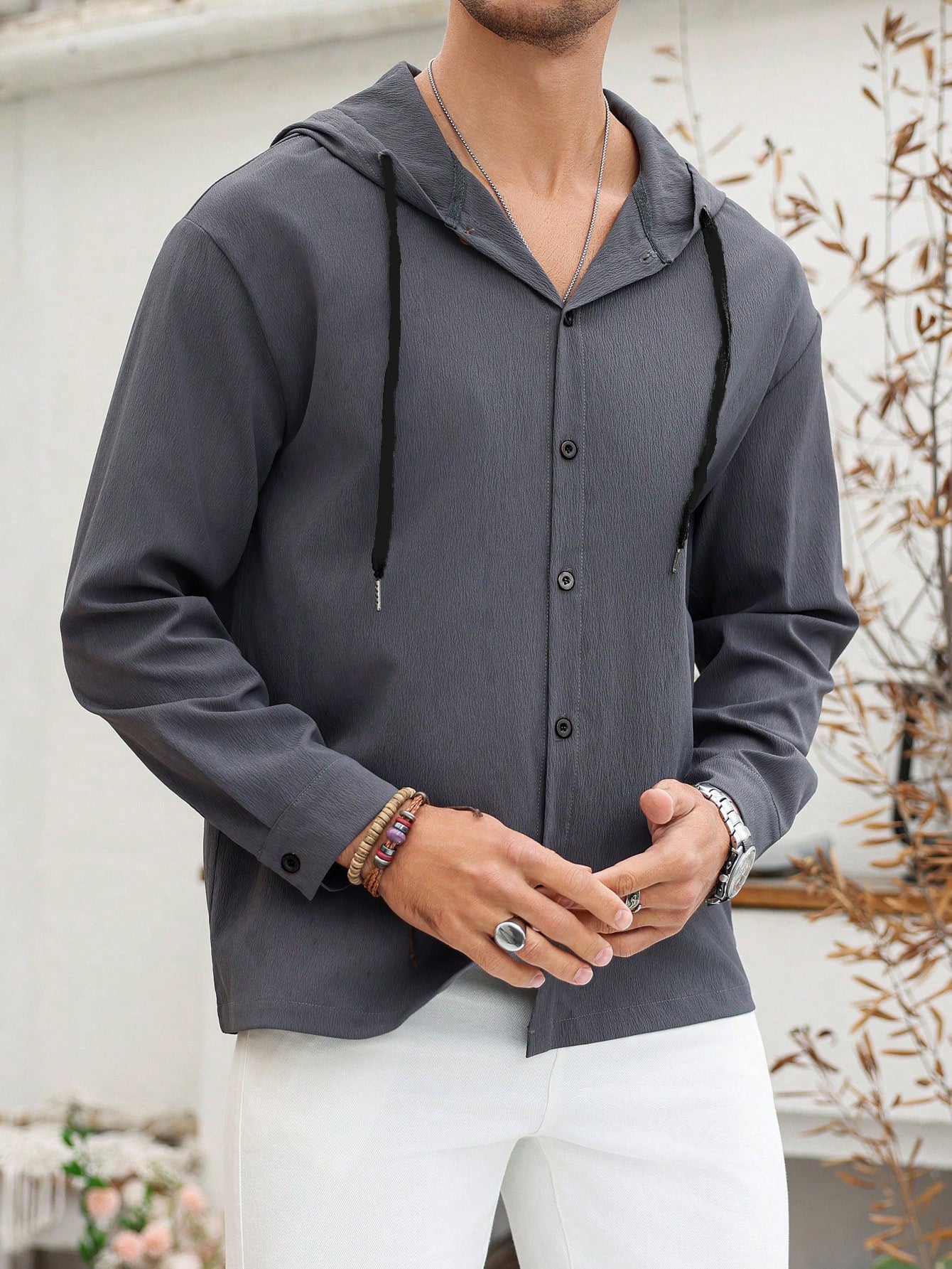 Herren Sportjacke mit Kapuze Modern Trendig