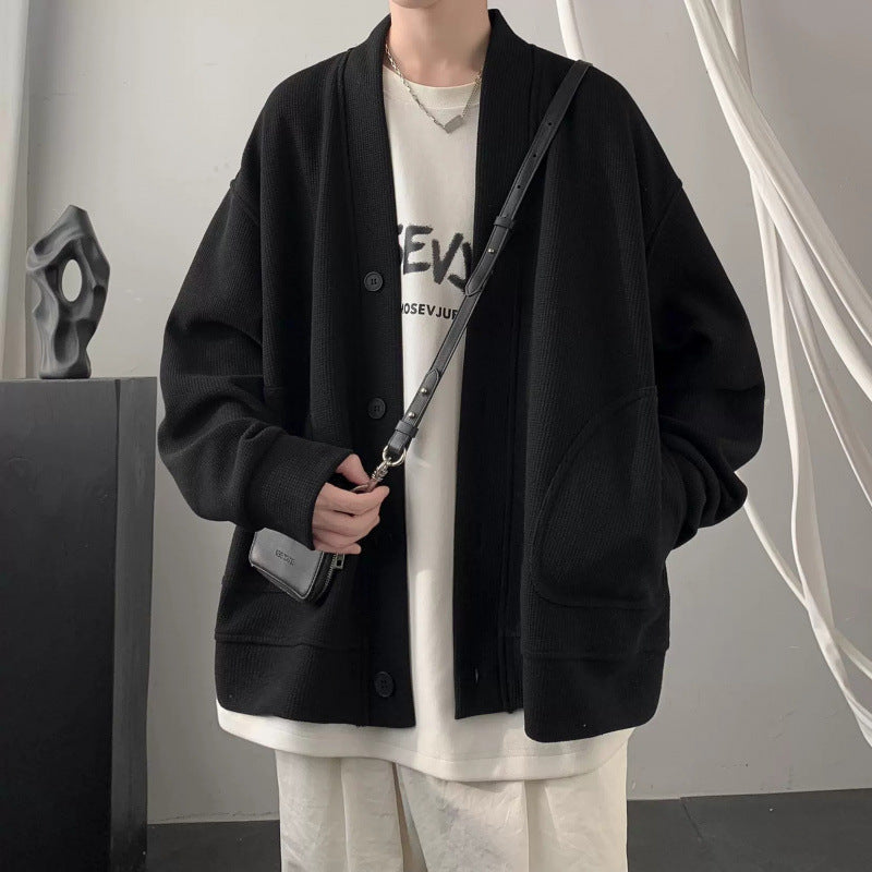 Damen Strickjacke Lässig Mit V-Ausschnitt Und Taschen - BerlinGlamour
