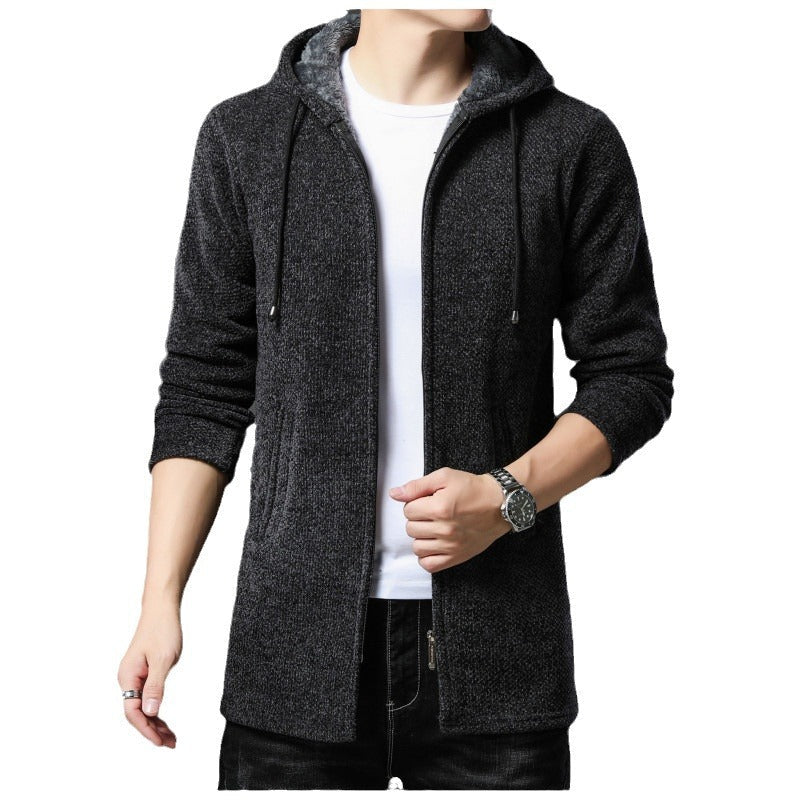 Herren Freizeitjacke mit Kapuze Urban Style Schwarz