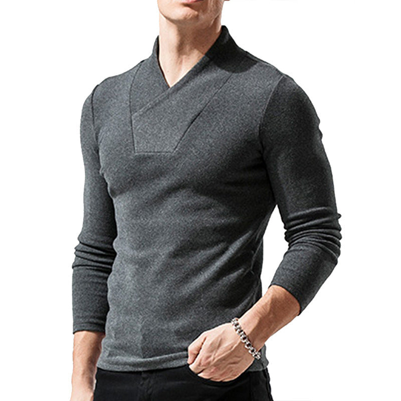 Herren Pullover Stehkragen Eleganter Style