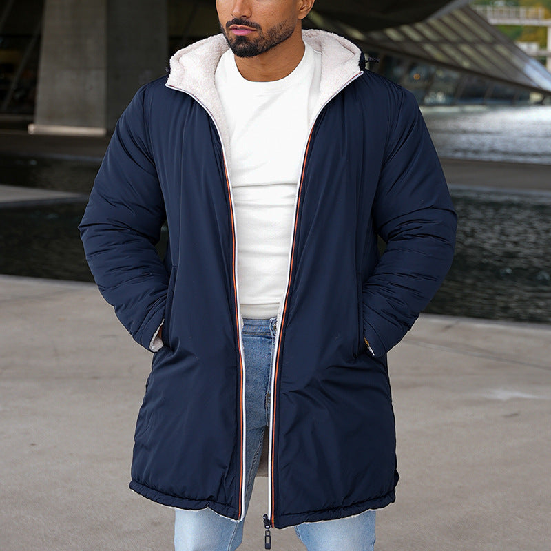 Herren Parka Wendbar Kuschelig Innenfutter Praktische Taschen - BerlinGlamour