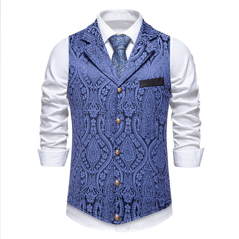 Herren Weste Elegante Mit Muster Berlin Stil