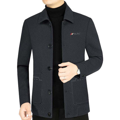 Herren Freizeitjacke Struktur Stoff Modern Berlin