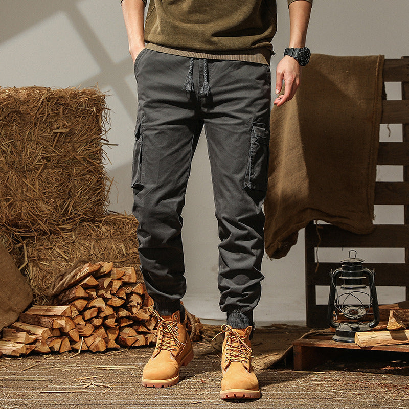 Herren Cargo Hosen Bequem Mit Seitentaschen