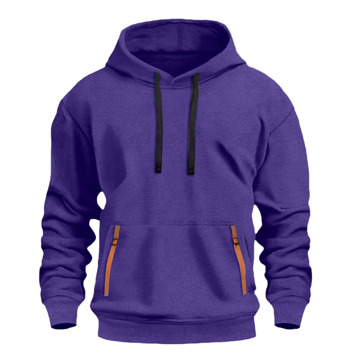 Herren Kapuzenpullover Modern mit Reißverschluss Taschen