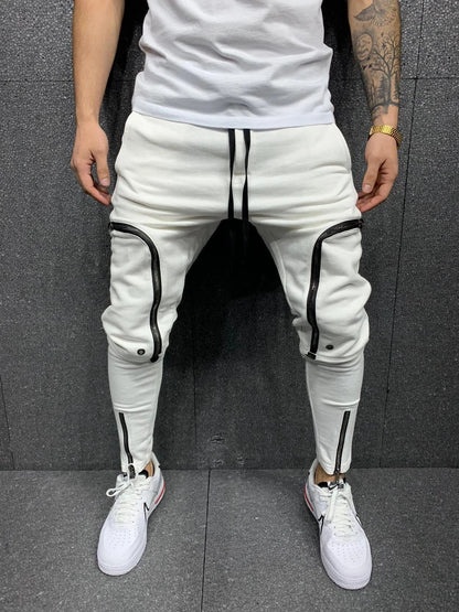 Moderner Herren Jogginghose mit Reißverschluss Detail