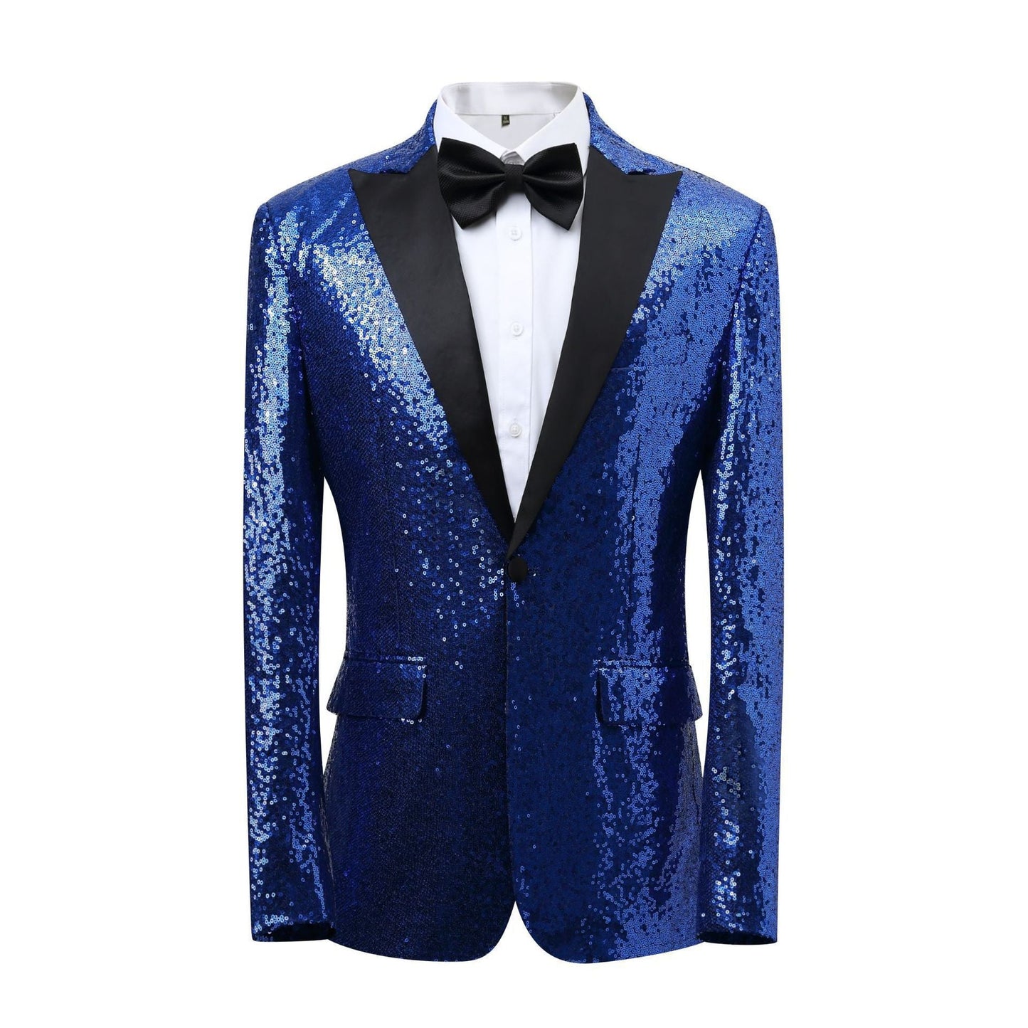 Glamouröser Smoking Blazer Herren Pailletten-Anzug Elegant
