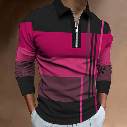 Herren Langarmhemd Sportlich Modern