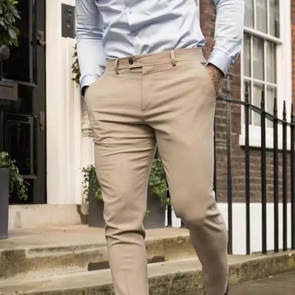 Herren Anzughose Slim Fit Komfortabel Elegant