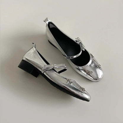 Damen Slipper Elegante Metall Schnalle Comfort