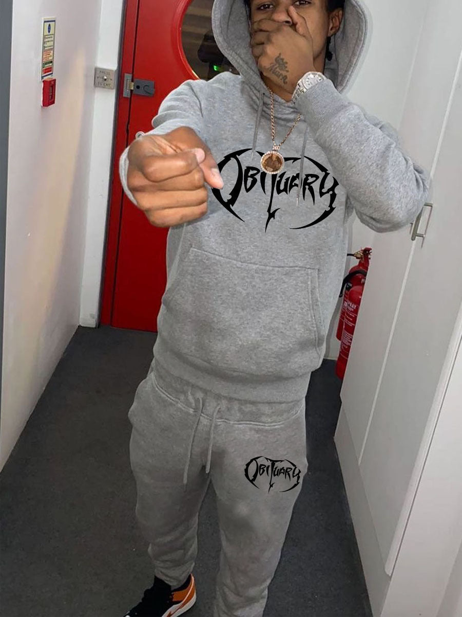 Herren Sportset Sweatshirt Jogginghose Logo Modern - BerlinGlamour