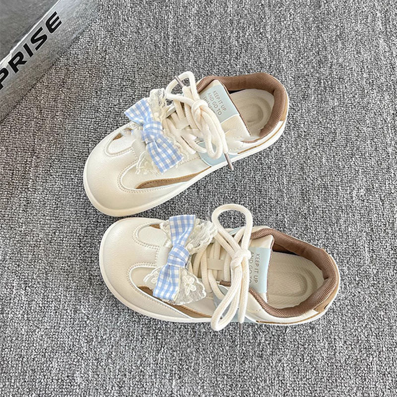 Damen Sneaker Sportlich Rüschen Schuhe Frauen
