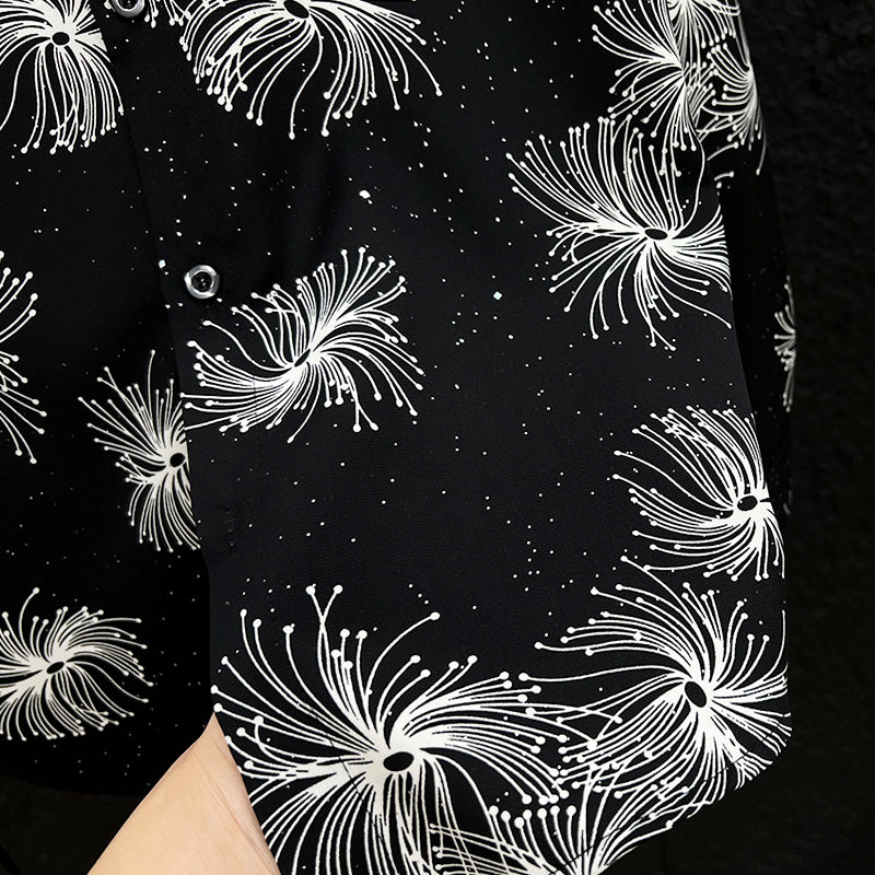 Herren Bluse Floral Modern Trendig