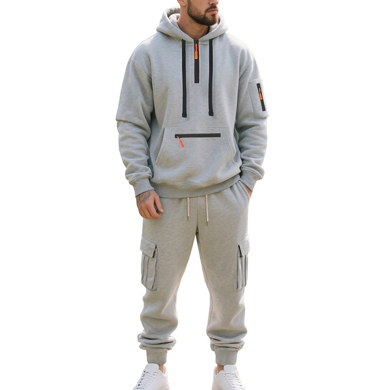 Herren Freizeitanzug Hoodie Jogginghose Sportlich