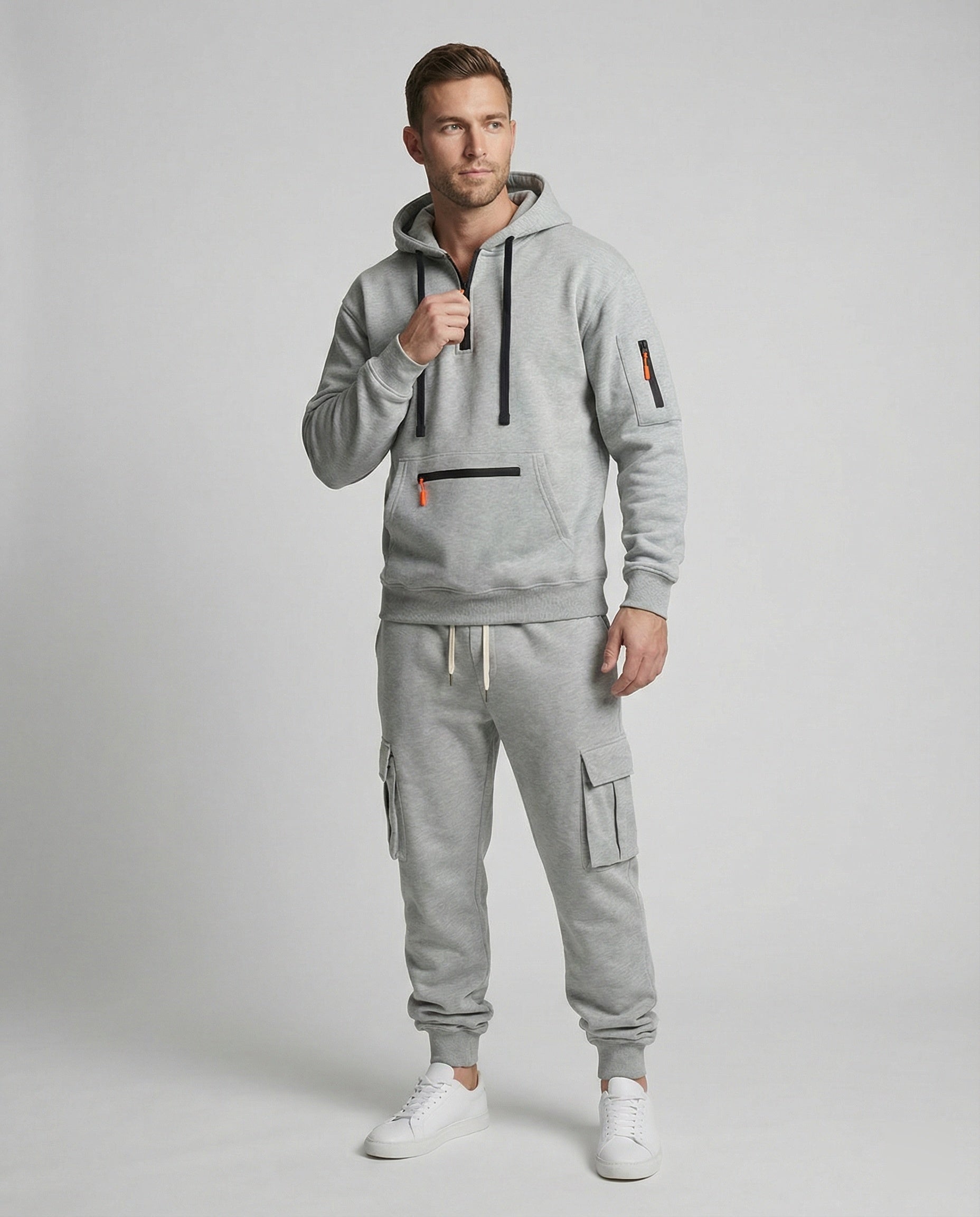 Herren Freizeitanzug Hoodie Jogginghose Sportlich - BerlinGlamour