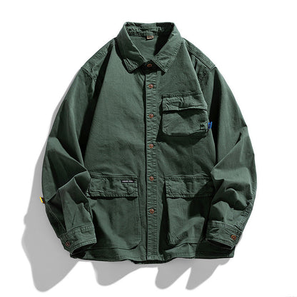 Herren Hemd Utility Schnitt Modern Grau