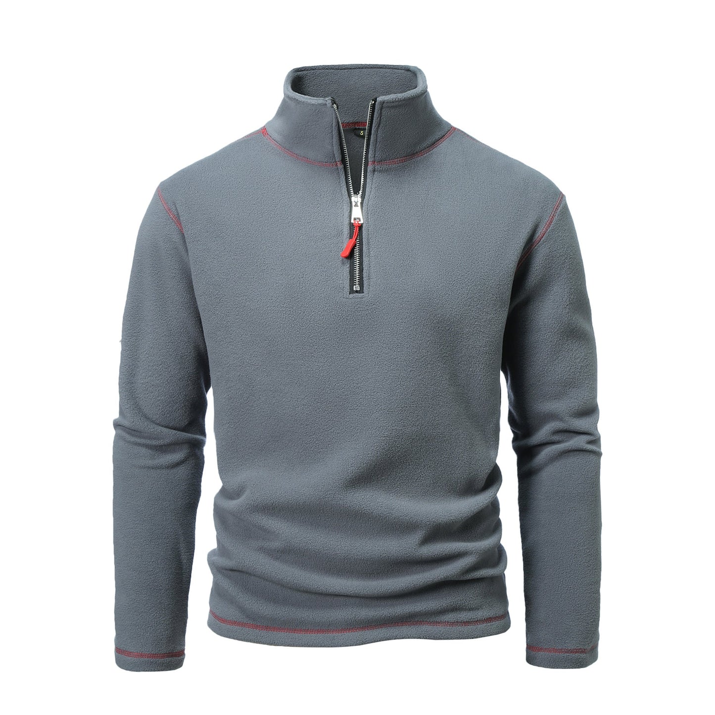 Herren Fleece Pullover atmungsaktiv Reißverschluss Warm