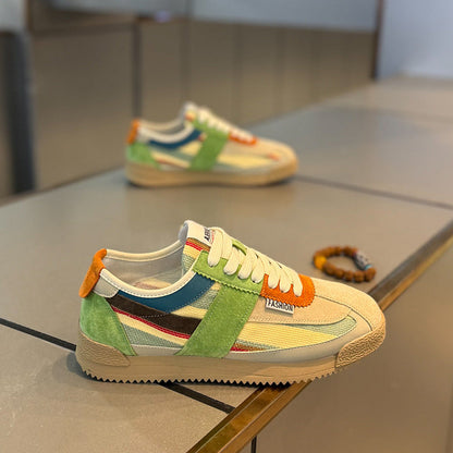 Damen Sneaker Modisch Sportlich Weiße Schuhe