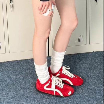Damen Sneaker Sportlich Trendig mit Applikationen