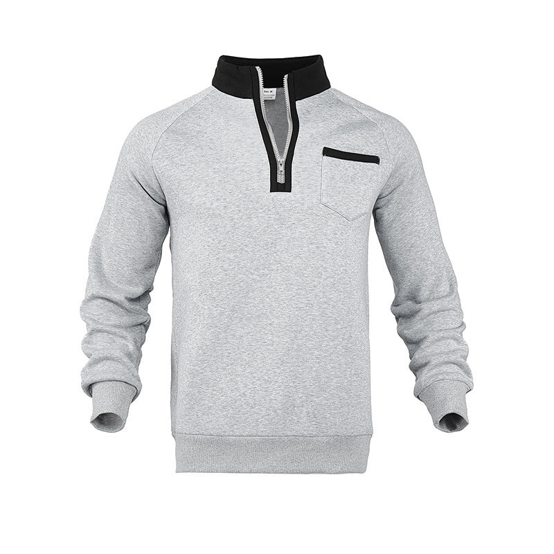 Herren Sweatshirt Feuchtigkeitsregulierend Mit Reißverschluss