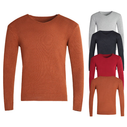 Herren Pullover V-Ausschnitt Klassisch Elegante Qualität