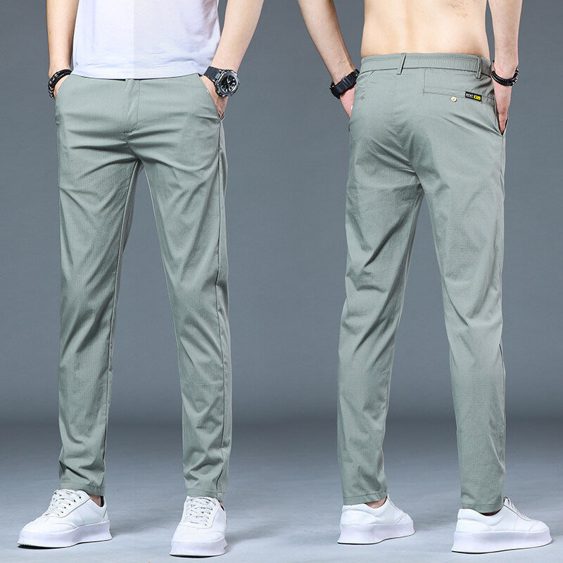 Herren Freizeithosen Slim Fit Modern Luftig Bequem - BerlinGlamour