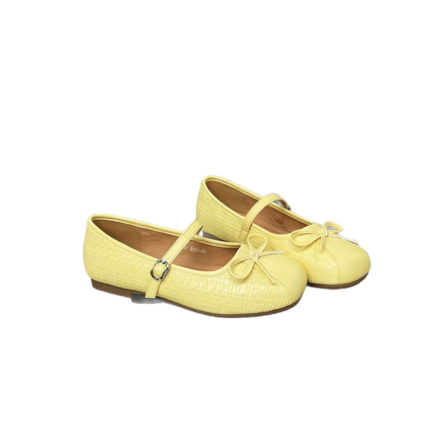 Damen Ballerinas Schleife Comfort Riemchenverschluss