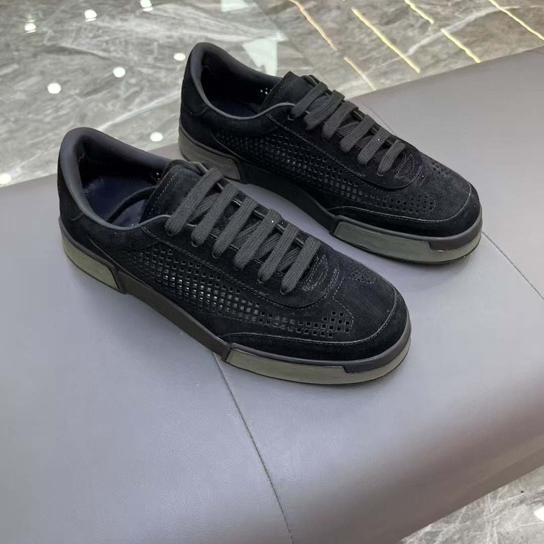 Damen Sneaker atmungsaktiv Wildleder perforiert Sportlich - BerlinGlamour