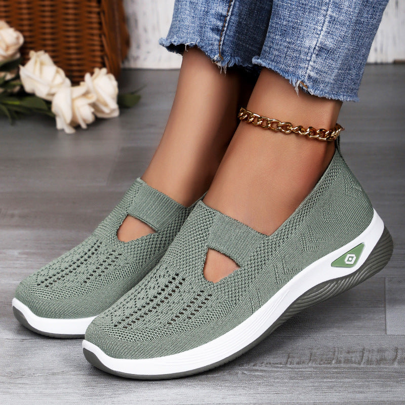 Damen Slipper Atmungsaktiv Elastisch Komfortabel