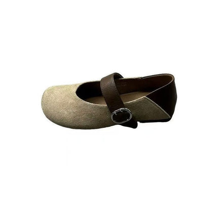 Damen Ballerinas Elegante Riemen Detail Bequem