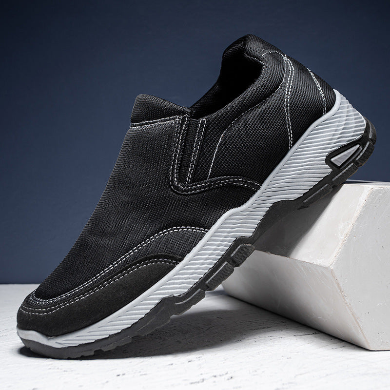 Damen Sportschuhe Bequem Slip-On Rutschfest Weiße Sneaker