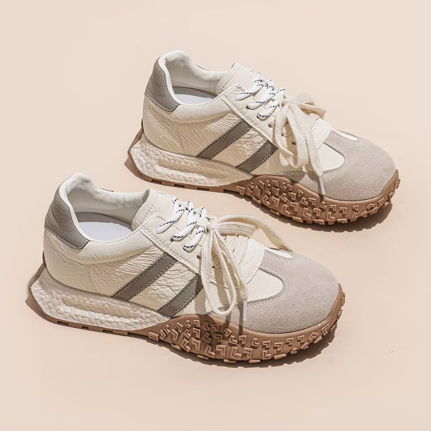 Damen Sneaker Sportlich Atmungsaktiv Mit Profilsohle