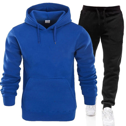 Herren Sportanzug Kapuzenpullover Jogginghose Set Bequem