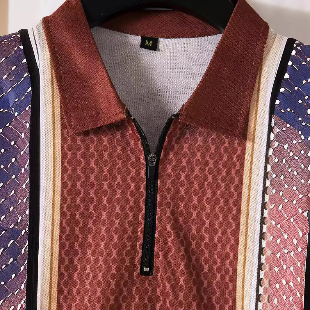 Herren Polohemd Kurzarm Leicht Baumwolle Sommer