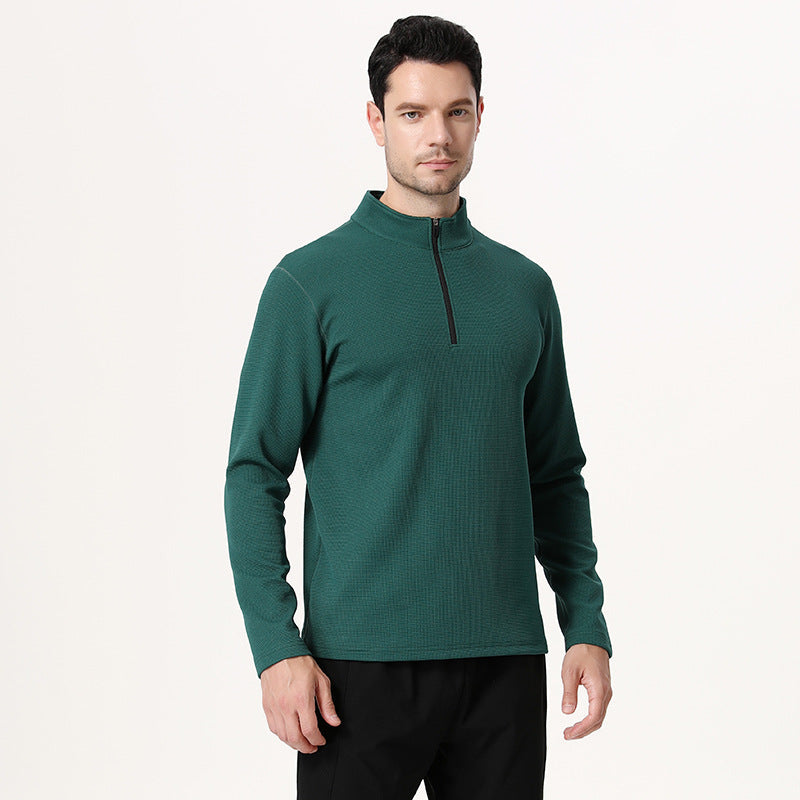 Herren Funktionsshirt Langarm atmungsaktiv mit Reißverschluss